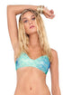 Luli Fama Siete Mares Criss-Cross Back Bra Top